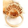 Image 3 : 9.08 CTW Natural Morganite 18K Solid Rose Gold Diamond Ring