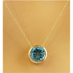 1.50 CTW Topaz 14K Yellow Gold Necklace