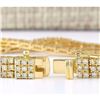 Image 2 : 4.50 CTW Natural Diamond Bracelet In 14k Yellow Gold