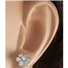 Image 3 : 2.02CTW Natural Diamond Earrings 14K Solid White Gold