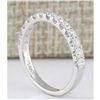 Image 3 : 0.80 CTW Natural Diamond Ring 18K Solid White Gold