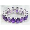 Image 2 : 10.00 CTW Amethyst 14K White Gold Ring