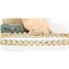 Image 1 : 2.38 CTW Natural Diamond 18K Solid Yellow Gold Bracelet