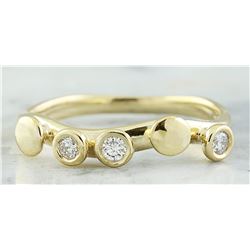 0.20 CTW 18K Yellow Gold Diamond Ring