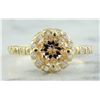 Image 1 : 1.24 CTW Morganite 18K Yellow Gold Diamond Ring
