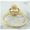 Image 3 : 1.24 CTW Morganite 18K Yellow Gold Diamond Ring
