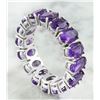 Image 3 : 10.00 CTW Amethyst 18K White Gold Ring