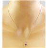 Image 3 : 1.82 CTW Tourmaline 18K White Gold Diamond Necklace