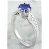 Image 3 : 1.21 CTW Tanzanite 18K White Gold Diamond Ring