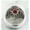 Image 3 : 4.30 CTW Ruby 14K White Gold Diamond Ring
