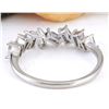 Image 3 : 0.70 CTW Natural Diamond 14K Solid White Gold Ring
