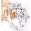 Image 4 : 1.26 CTW Natural Diamond 18K Solid White Gold Ring