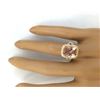 Image 5 : 4.63 CTW Natural Morganite 14K Solid Yellow Gold Diamond Ring