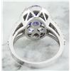 Image 4 : 6.10 CTW Tanzanite 18K White Gold Diamond Ring