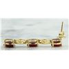 Image 3 : 2.65 CTW Ruby 14K Yellow Gold Diamond Earrings