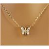 Image 1 : 0.20 CTW Diamond 14K Yellow Gold Necklace