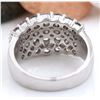 Image 4 : 2.63 CTW Natural Diamond 14K Solid White Gold Ring