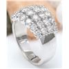 Image 5 : 2.63 CTW Natural Diamond 14K Solid White Gold Ring
