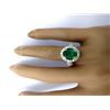 Image 5 : 3.78 CTW Natural Emerald 18K Solid Yellow Gold Diamond Ring
