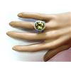 Image 4 : 12.16 CTW Natural Yellow Beryl And Diamond Ring 18K Solid White Gold