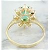 Image 4 : 1.76 CTW Emerald 18K Yellow Gold Diamond Ring