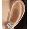 Image 3 : 2.00 CTW Natural Diamond Earrings 18K Solid White Gold