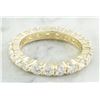 Image 2 : 2.55 CTW Diamond 18K Yellow Gold Eternity Ring Band