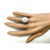 Image 4 : 7.92 CTW Natural Opal And Diamond Ring In 14k Rose Gold