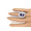Image 5 : 10.31 CTW Natural Tanzanite 14K Solid White Gold Diamond Ring