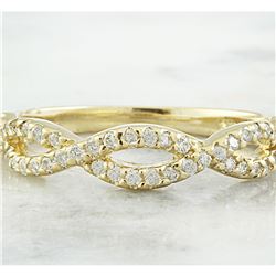 0.35 CTW Diamond 18K Yellow Gold Ring