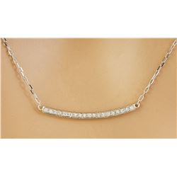 0.20 CTW Diamond 18K White Gold Necklace
