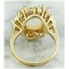 Image 4 : 4.95 CTW Opal 18K Yellow Gold Diamond Ring