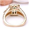 Image 3 : 2.80 CTW Natural Emerald 18K Solid Yellow Gold Diamond Ring