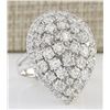 Image 2 : 4.50 CTW Natural Diamond Ring In 18K White Gold