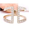 Image 1 : 0.60 CTW Natural Diamond 14K Solid Yellow Gold Ring