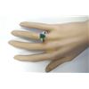 Image 4 : 2.06 CTW Natural Emerald And Diamond Ring In 14k White Gold