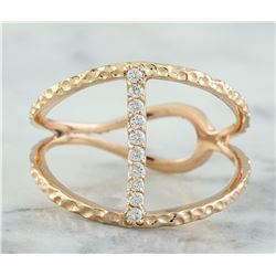 0.12 CTW 18K Rose Gold Diamond Ring