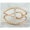 Image 1 : 0.12 CTW 18K Rose Gold Diamond Ring