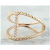 Image 2 : 0.12 CTW 18K Rose Gold Diamond Ring