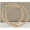 Image 2 : 4.50 CTW Natural Diamond Hoop Earrings 18K Solid Yellow Gold
