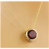 Image 2 : 1.50 CTW Garnet 14K Yellow Gold Necklace