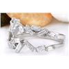Image 2 : 1.26 CTW Natural Diamond 14K Solid White Gold Ring