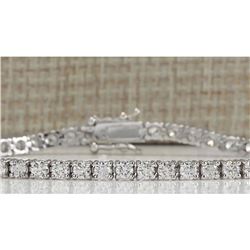 4.80CTW Natural Diamond Bracelet In 14K Solid White Gold