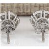 Image 2 : 2.00 CTW Natural Diamond Earrings 14k Solid White Gold