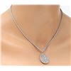 Image 2 : 7.80 CTW Natural Diamond 18K Solid White Gold Necklace