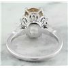 Image 3 : 3.41 CTW Morganite 14K White Gold Diamond Ring