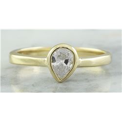 0.35 CTW Diamond 18K Yellow Gold Engagement Ring