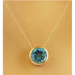 1.50 CTW Topaz 18K Yellow Gold Necklace