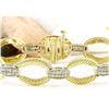 Image 1 : 1.00 CTW Natural Diamond 14K Solid Two Tone Gold Bracelet