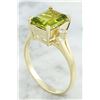 Image 3 : 2.26 CTW Peridot 18K Yellow Gold Diamond Ring